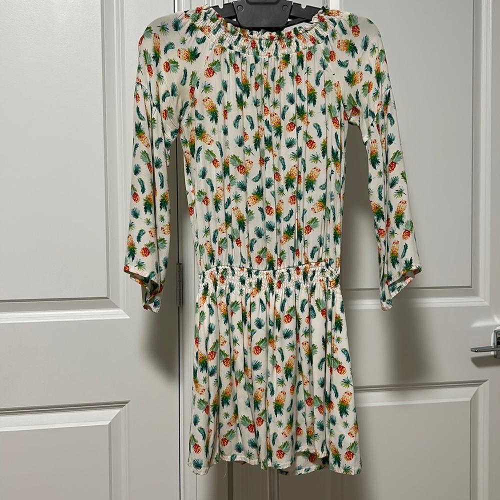 Bell Sleeve Smocked Mini Dress